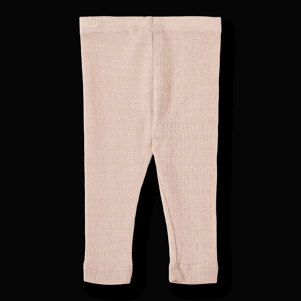 Agi Leggings I Ull Och Silke Pale Lilac