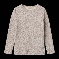 Alfie Långärmad T-shirt I Ull Blue Flowers
