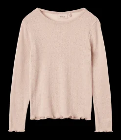 Alli Långärmad T-shirt I Ull Och Silke Pale Lilac