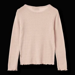 Alli Långärmad T-shirt I Ull Och Silke Pale Lilac