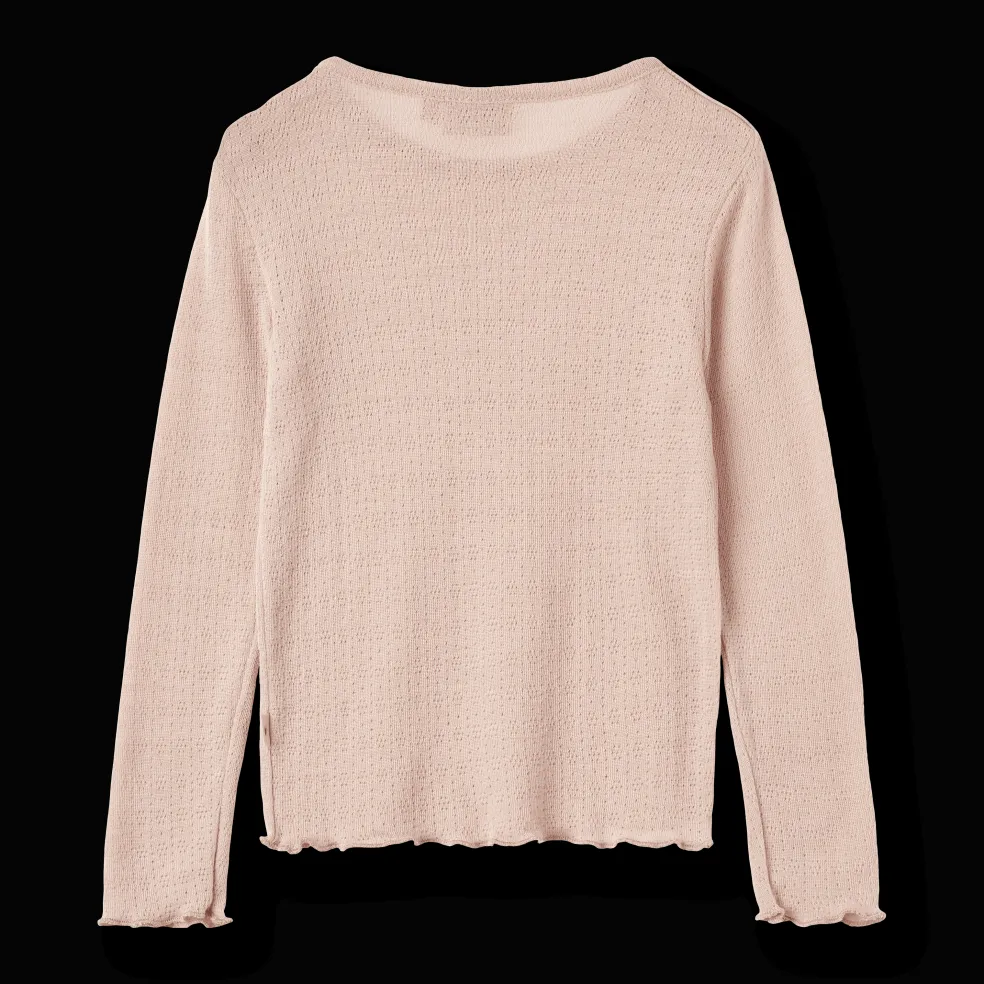 Alli Långärmad T-shirt I Ull Och Silke Pale Lilac