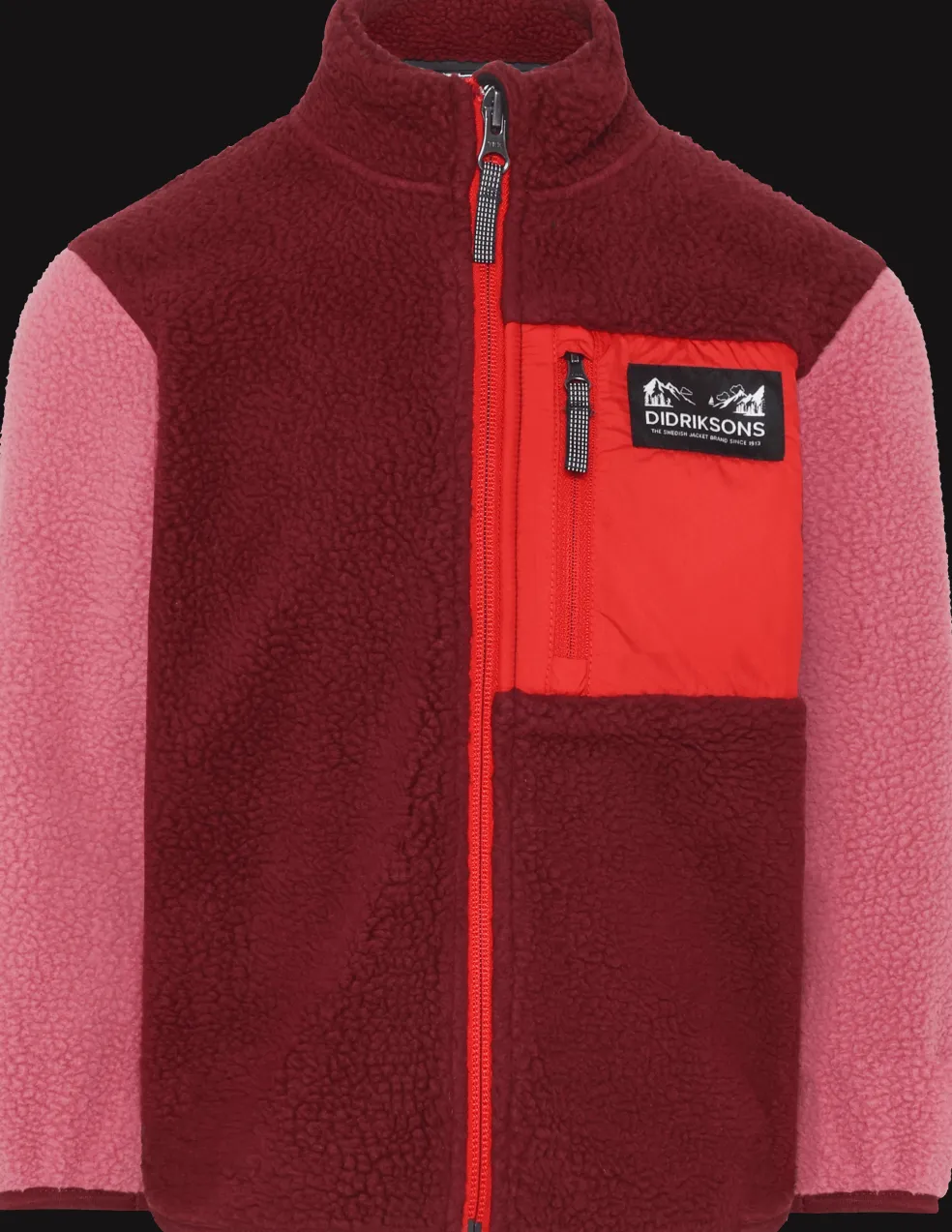 Anten Kids Jumper Med Hel Dragkedja Anemon Red