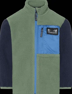 Anten Kids Jumper Med Hel Dragkedja Light Moss