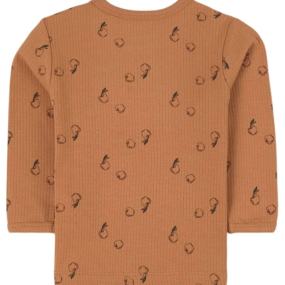 Apple Långärmad T-shirt Ocher