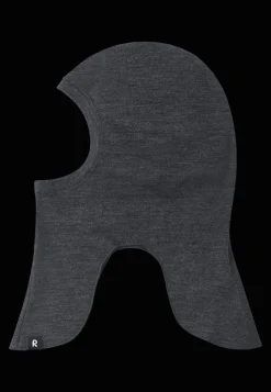 Aurora Balaklava I Ull Black Melange