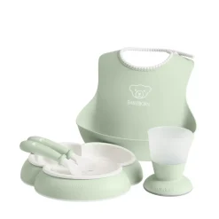 Baby Middags Set Blekgrön