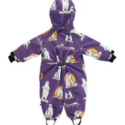 Babyoverall Polar Bears Purple Heart