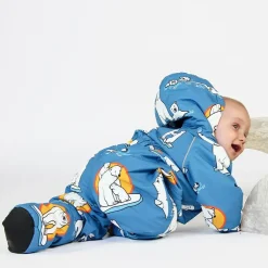 Baby Tossor Polar Bears Solid Blue