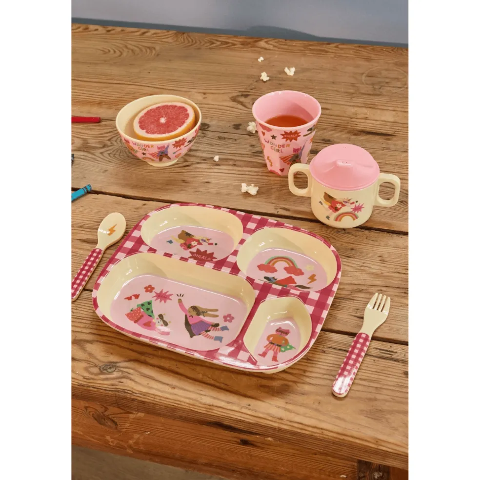 Barnservis Presentask Pink