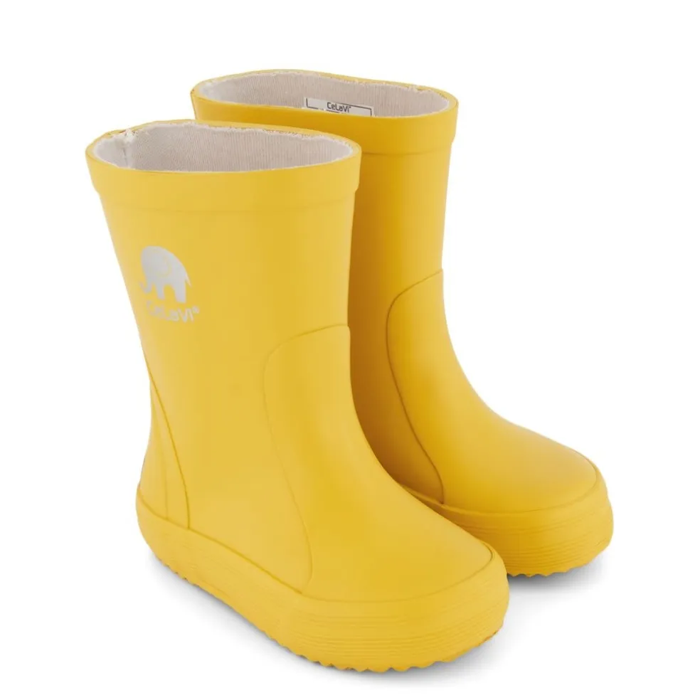 Basic Gummistövlar Solid Mineral Yellow