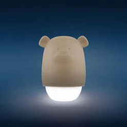 Benny The Bear Nattlampa Taupe