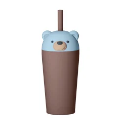 Bestie Sippy Isolerad Mugg Med Sugrör Bear