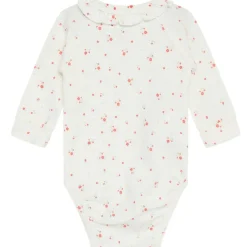 Bing Blommig Baby Body Hot Coral