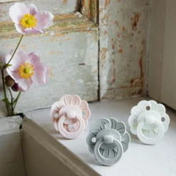 Binky Bloom Napp I Silikon Powder Pink