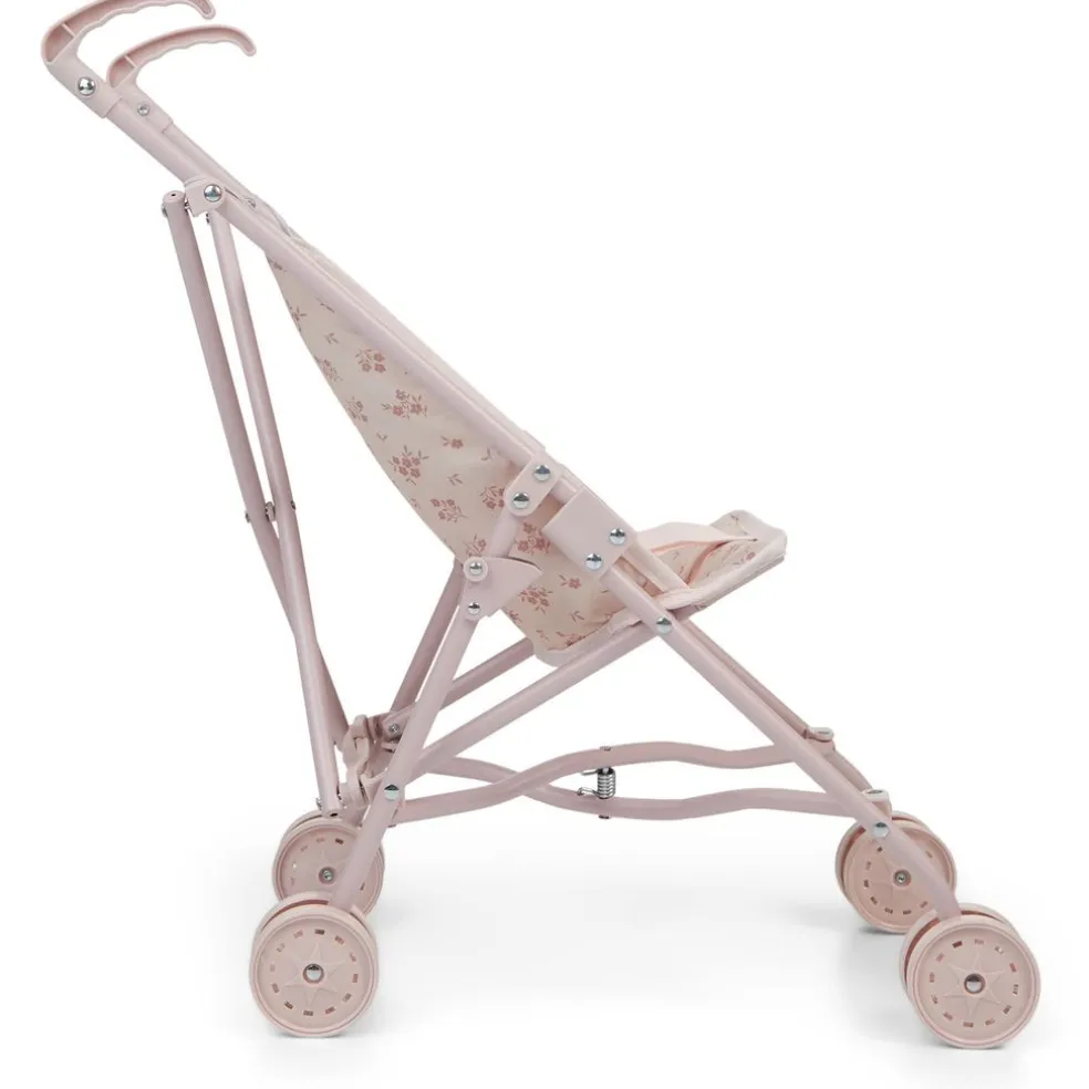 Blommig Dockvagn Rosa