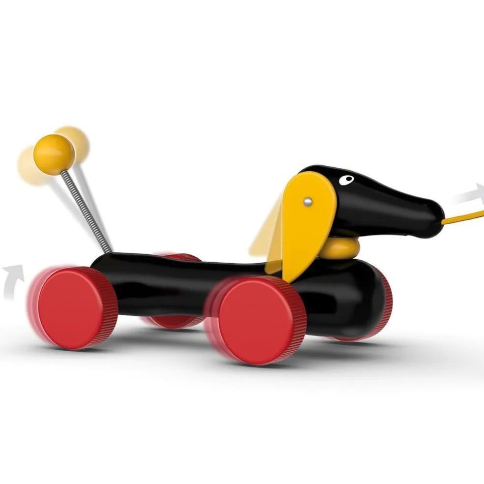 BRIO Baby - 30332 Dachshund Dragleksak Svart