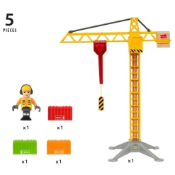 BRIO® World - 33835 Light up Construction Crane Lekset