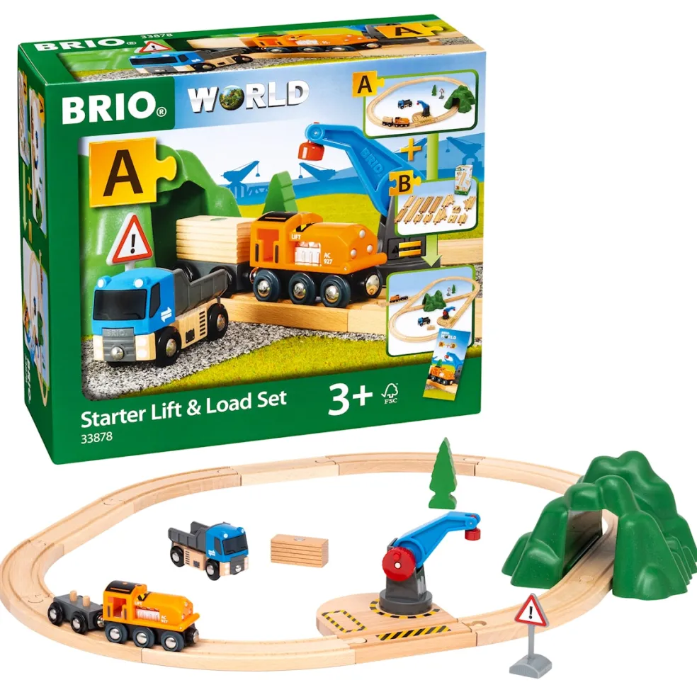 BRIO World - 33878 Starter Lift and Load Tågset