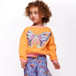 Butterfly Sweatshirt Papaya