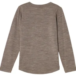 Canberra Baselayer-topp I Ull Light Brown Melange