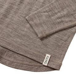Canberra Baselayer-topp I Ull Light Brown Melange