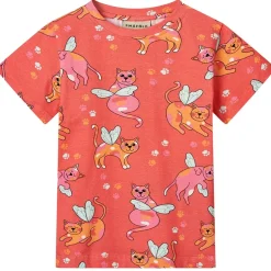 Cats T-shirt Pink Punch