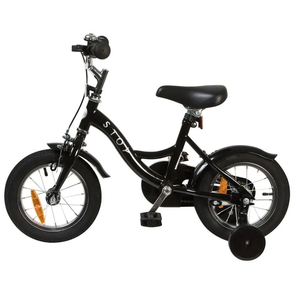12" Classic Cykel Svart