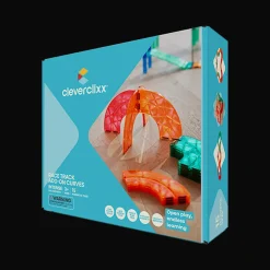 Cleverclixx Race Track Extension Curved - Bågar 15 Delar Multi
