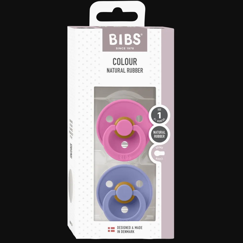 Colour 2-pack Runda Latexnappar Bubbelgum Peri