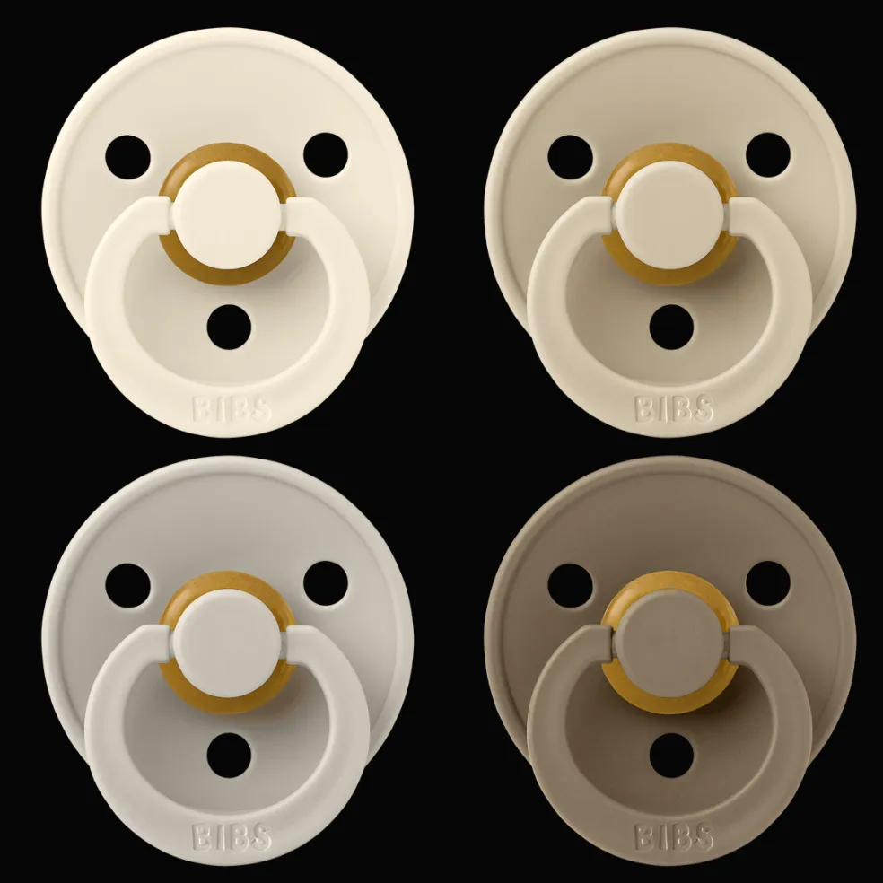 Colour 4-pack Runda Latexnappar Ivory Sand