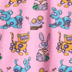 Dabinett With Robot Pets Långärmad T-shirt Pink Lilac