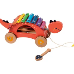 Dinosaurie Xylofon Röd