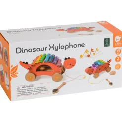 Dinosaurie Xylofon Röd
