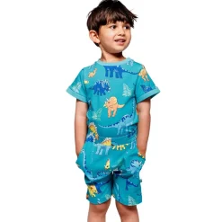 Dinosaurs T-shirt Teal