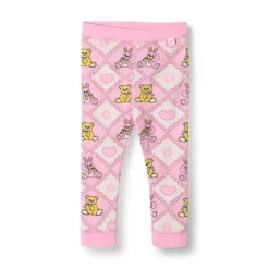 Elstar Leggings För Baby Med Nallebjörnar Rosa Lace