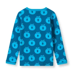 Elstar Långärmad Topp Med Äpplen Blå Vivid Blue