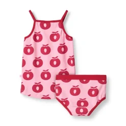 Elstar Underwear Set with Apples Pink lilac