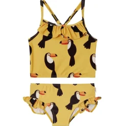 Fiji Mönstrad Tankini Med Tukaner Harvest Yellow