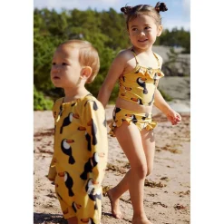 Fiji Mönstrad Tankini Med Tukaner Harvest Yellow