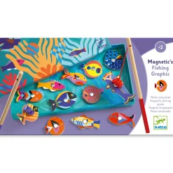 Fishing Graphic Magnetiskt Fiskespel I Trä