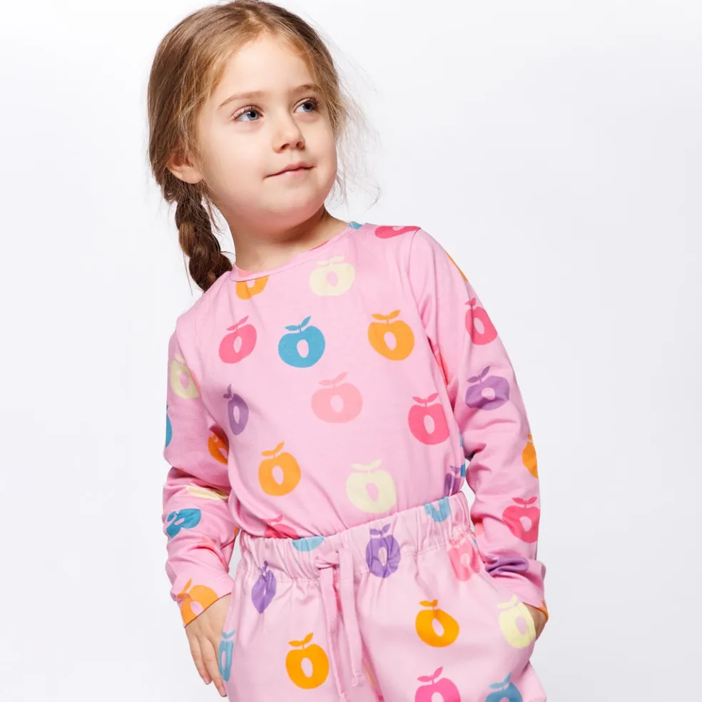 Gala With Apples Långärmad T-shirt Pink Lilac