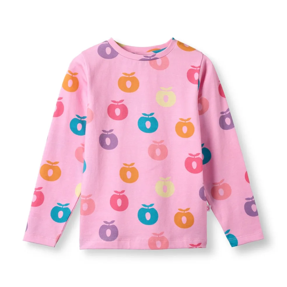 Gala With Apples Långärmad T-shirt Pink Lilac