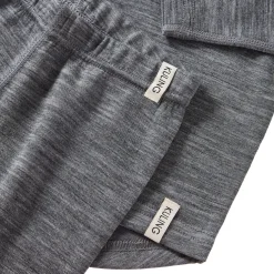 Gisborn Baselayer-set I Ull Och Bambu Dark Grey Melange
