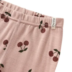 Gisborn Baselayer-set I Ull Och Bambu Woody Rose Cherry