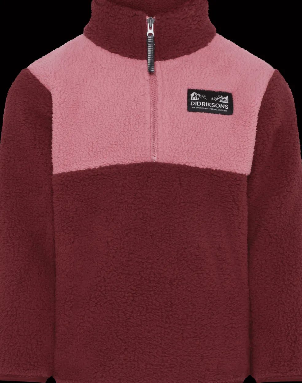 Gosig Kids Jumper Med Halv Dragkedja Anemon Red