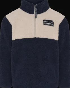 Gosig Kids Jumper Med Halv Dragkedja Navy