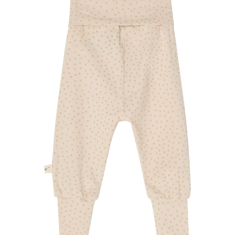 GOTS Hanna Babybyxa Beige Dots