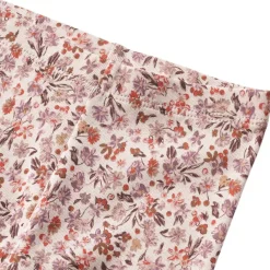 GOTS Jules Blommiga Baby-leggings Pale Rose