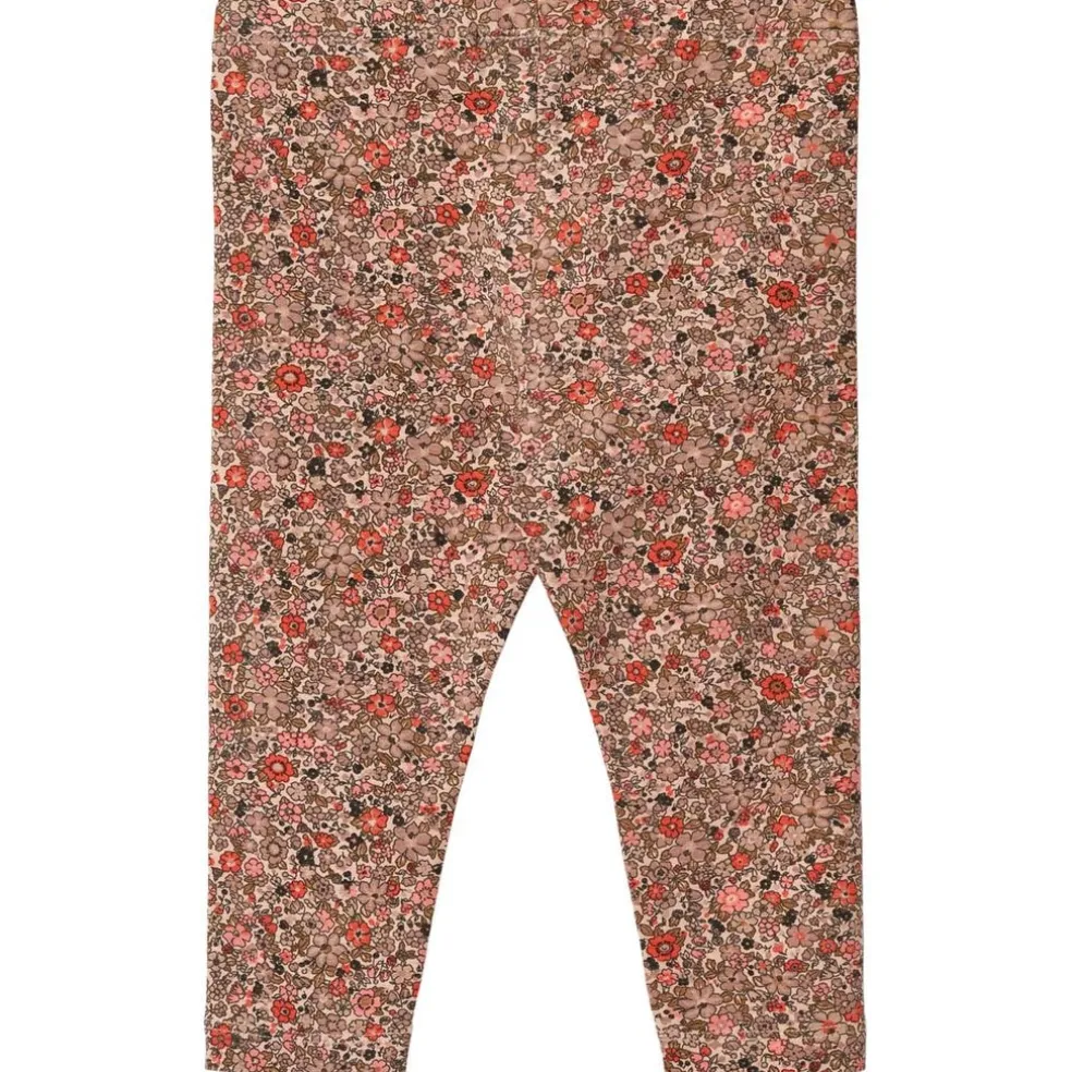 GOTS Jules Blommiga Baby-leggings rose Flower Meadow