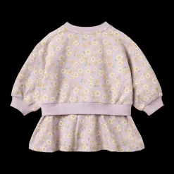GOTS Maggie Sweatklänning Lavender Daisies